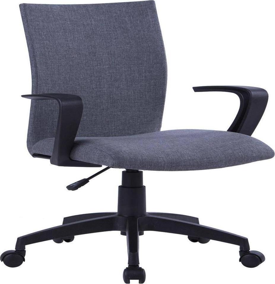 SixBros. Bürostuhl Drehstuhl Schreibtischstuhl Grau W-157A/8176