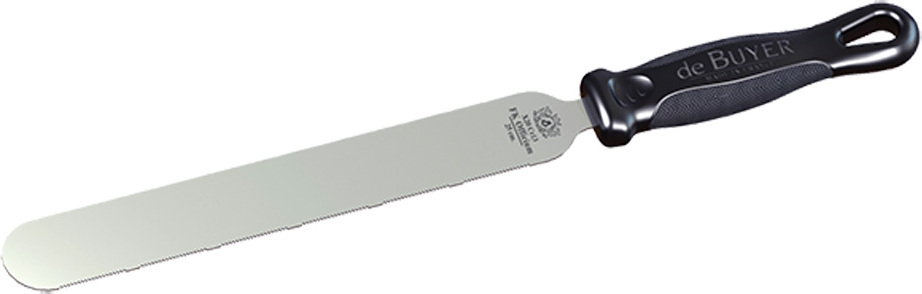 Coltello Seghettato De Buyer Officium 25 Cm – Lama In Acciaio Inox, Manico Ergonomico In Carbonio