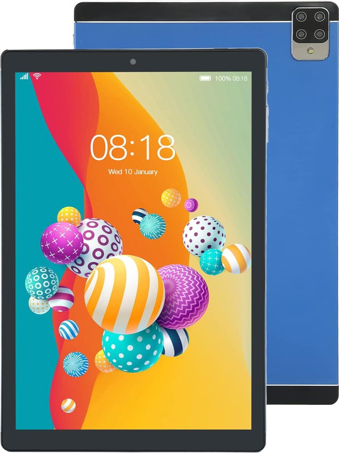 Goshyda 10,1-palcový tablet, 1960 X 1080 HD IPS obrazovka, 6 GB RAM, 128 ROM, 10-jadrový CPU procesor, podpora 5G WiFi/BT 5.0/GPS,