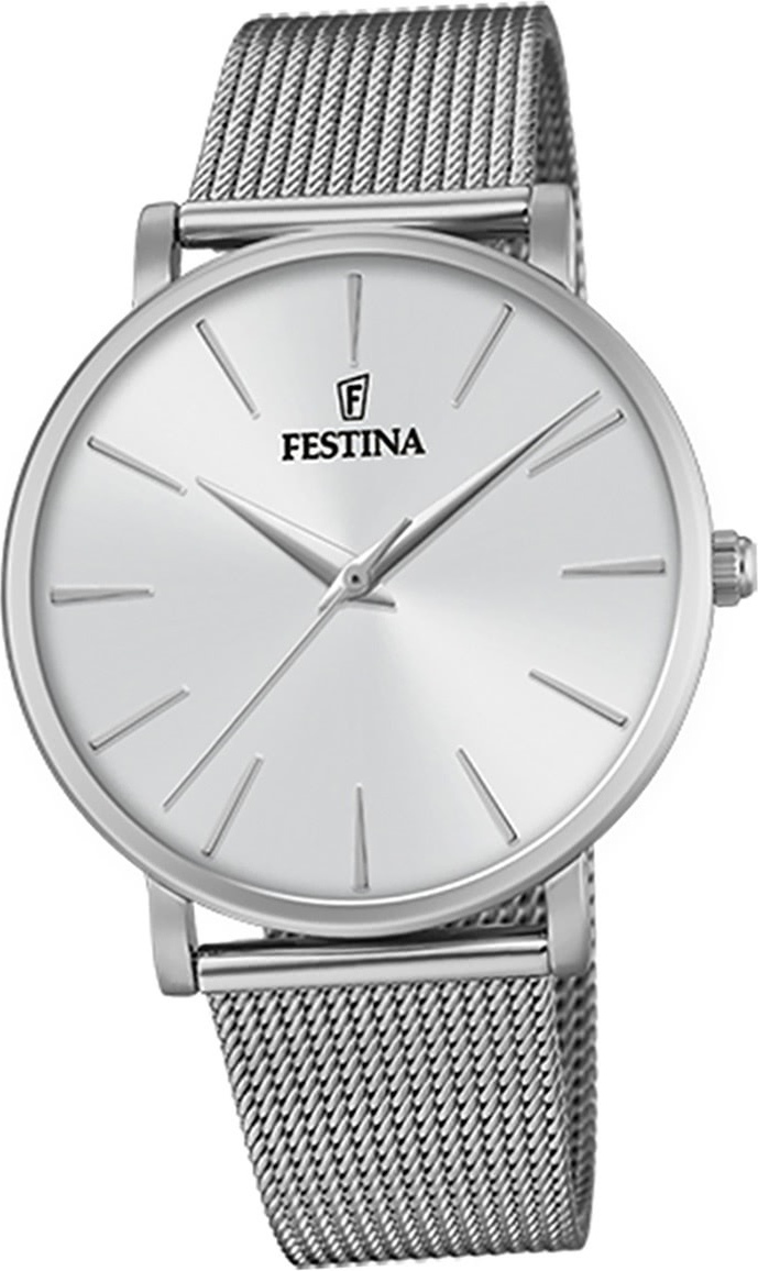 Festina Dámske hodinky z nehrdzavejúcej ocele F20475/1 Náramkové hodinky strieborné Dámy Classic D2UF20475/1