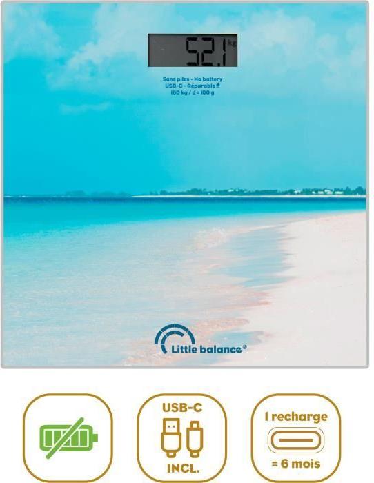 Personenwaage - LITTLE BALANCE - USB-C - Karibik LIT3760240788409