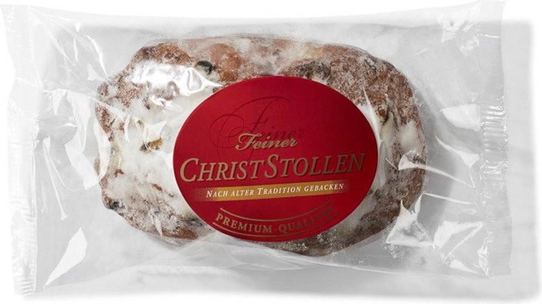 Hussel Feiner Christstollen mit Rosinen und Mandeln, 200g