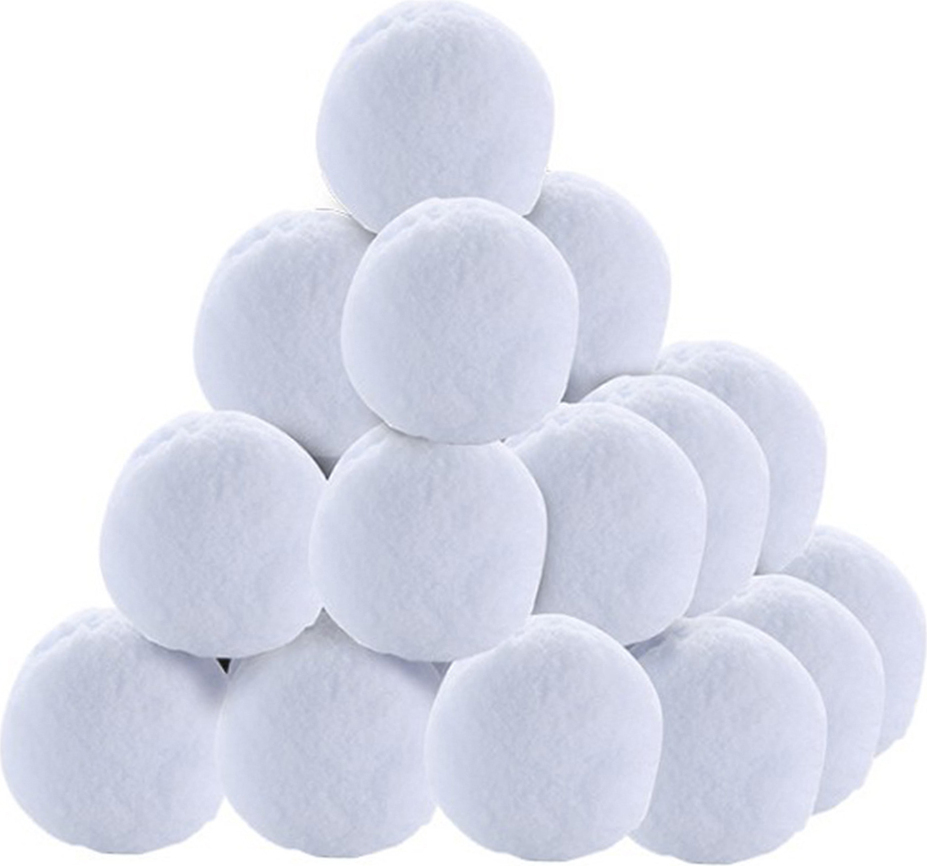 Cocosity Weihnachten 40 Pack künstliche Schneebälle Fake Schneeballschlacht für Kinder Indoor Outdoor Spielzeug Schneebälle zum Werfen Schneeballschlacht Spiel