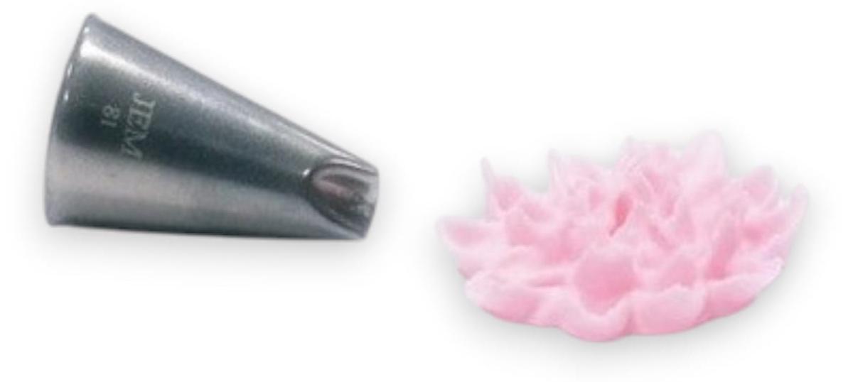 PME JEM Nozzle, Gebäckverzierungsdüse, Gebäckverzierungsbeutel, Edelstahl, Edelstahl, 0,8 mm, 18 mm NZ81
