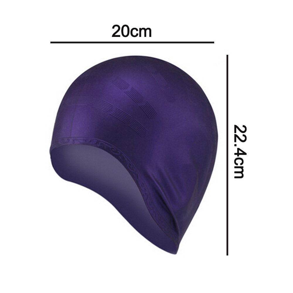 Dalephoric Extra Große Badekappe Für Lange Haare - Silikon Schwimmkappe Wasserdicht