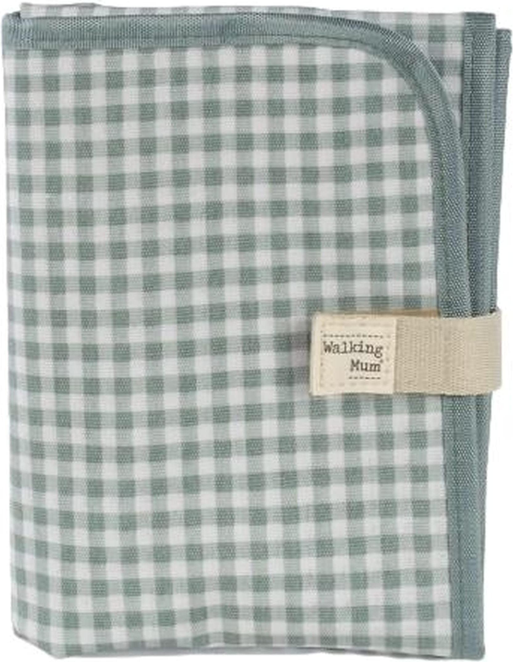 Walking Mum. I Love Vichy Wickelunterlage, tragbar, faltbar, einfach in der Muttertasche, Farbe: Grün, Maße: 18 x 27 x 4 cm 36269