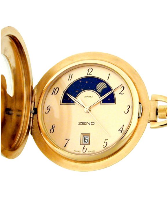 Zeno-Watch - Vreckové hodinky - Pánske - Chronograf - Savonette - 678Q-i6