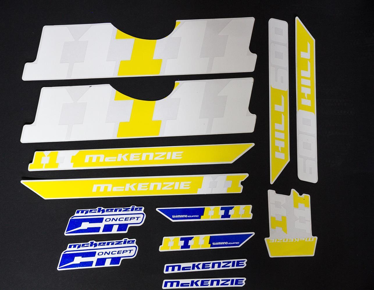 MIFA Fahrrad DEKOR Satz Aufkleber Rahmen Schriftzug Sticker MCKENZIE Decal Label