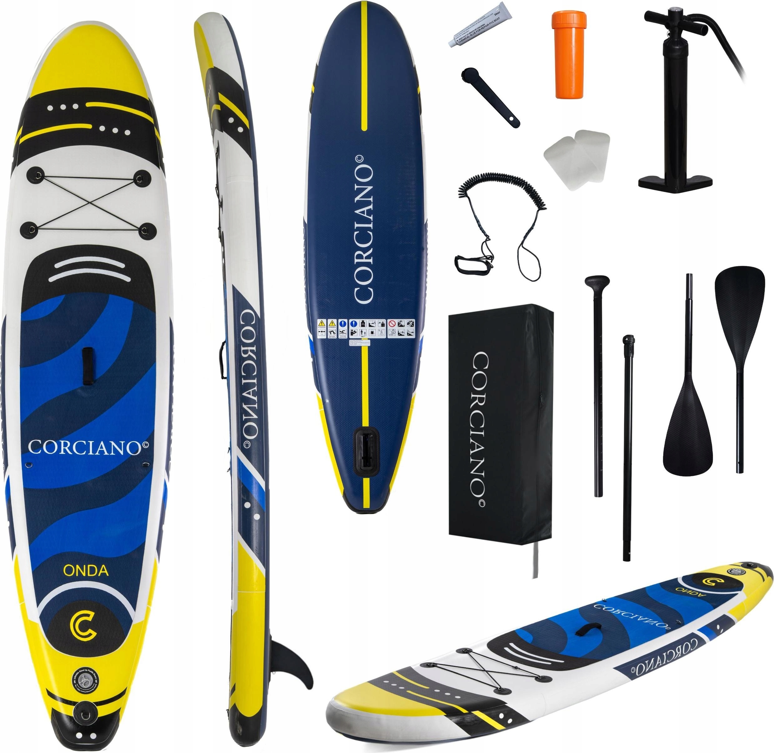 Board Sup 320Cm Corciano Nafukovací S Nastaviteľným Pádlom A Príslušenstvom