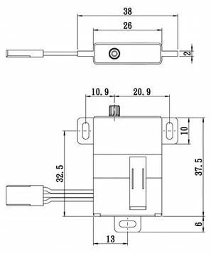 Savöx SG-0212MG 8mm HiVolt Digital-Servo (5kg-0.10s/60°)