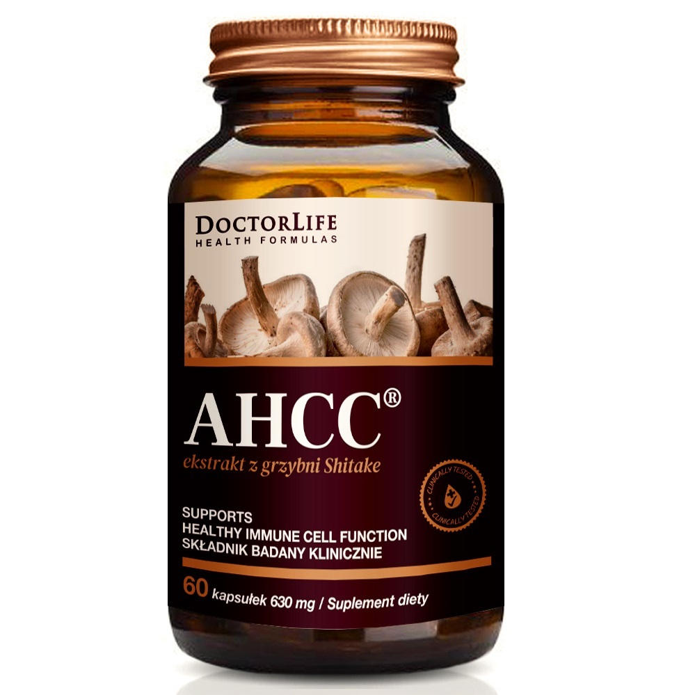 Doctor Life AHCC Shiitake Pilzextrakt 630mg 60 Kapseln