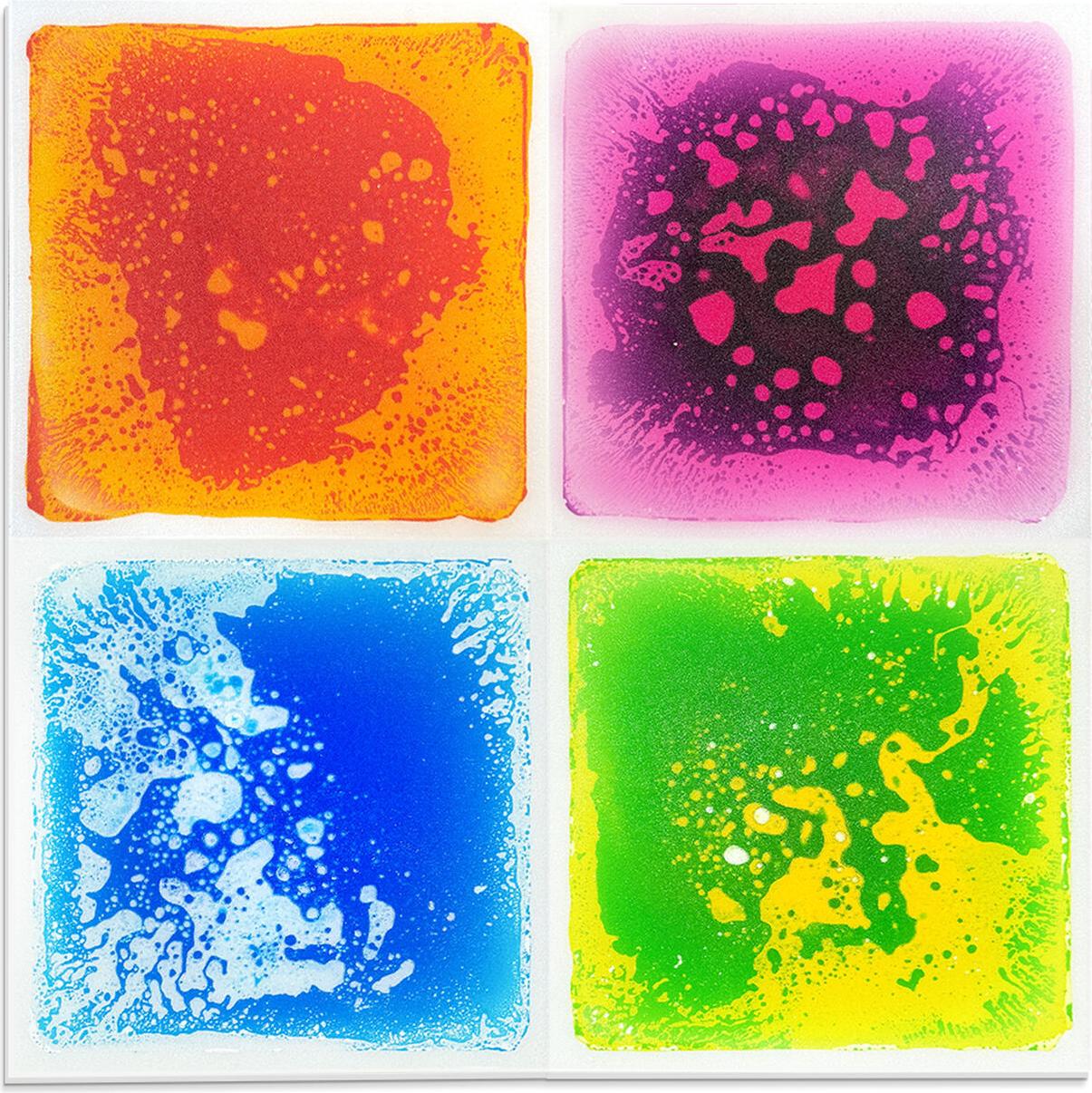 Tullo Sinnespfad - Sinnesfliesen mit Flüssigkeit 30x30 cm 4 Stück.