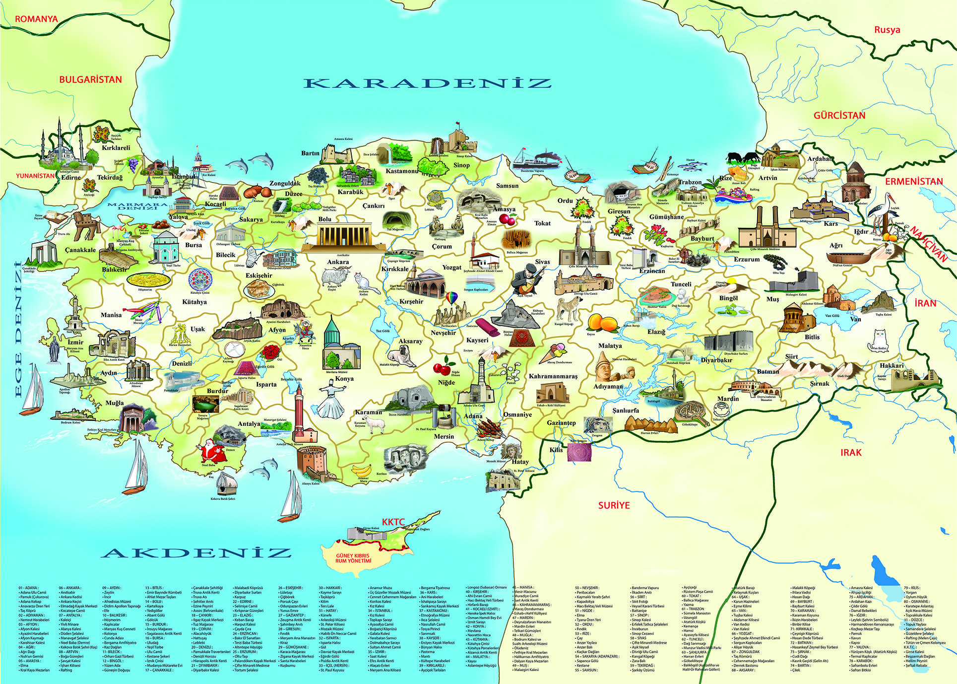 ART PUZZLE Puzzle Türkei: Kulturkarte 260 Teile 84288