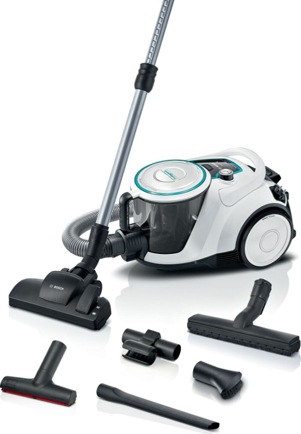 Bezvreckový vysávač Bosch BGC41XHYG Series 6, 700 W, ProHygienic, hygienický filter UltraAllergy, biely
