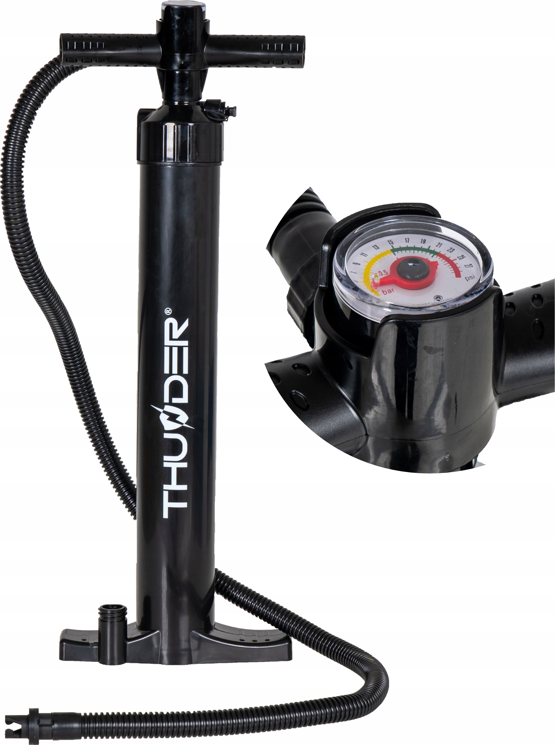 Thunder Donnernde Zweiseitige Pumpe Für Sup 2 Bar, Pvc, 2X1.8L Mit Druckmesser