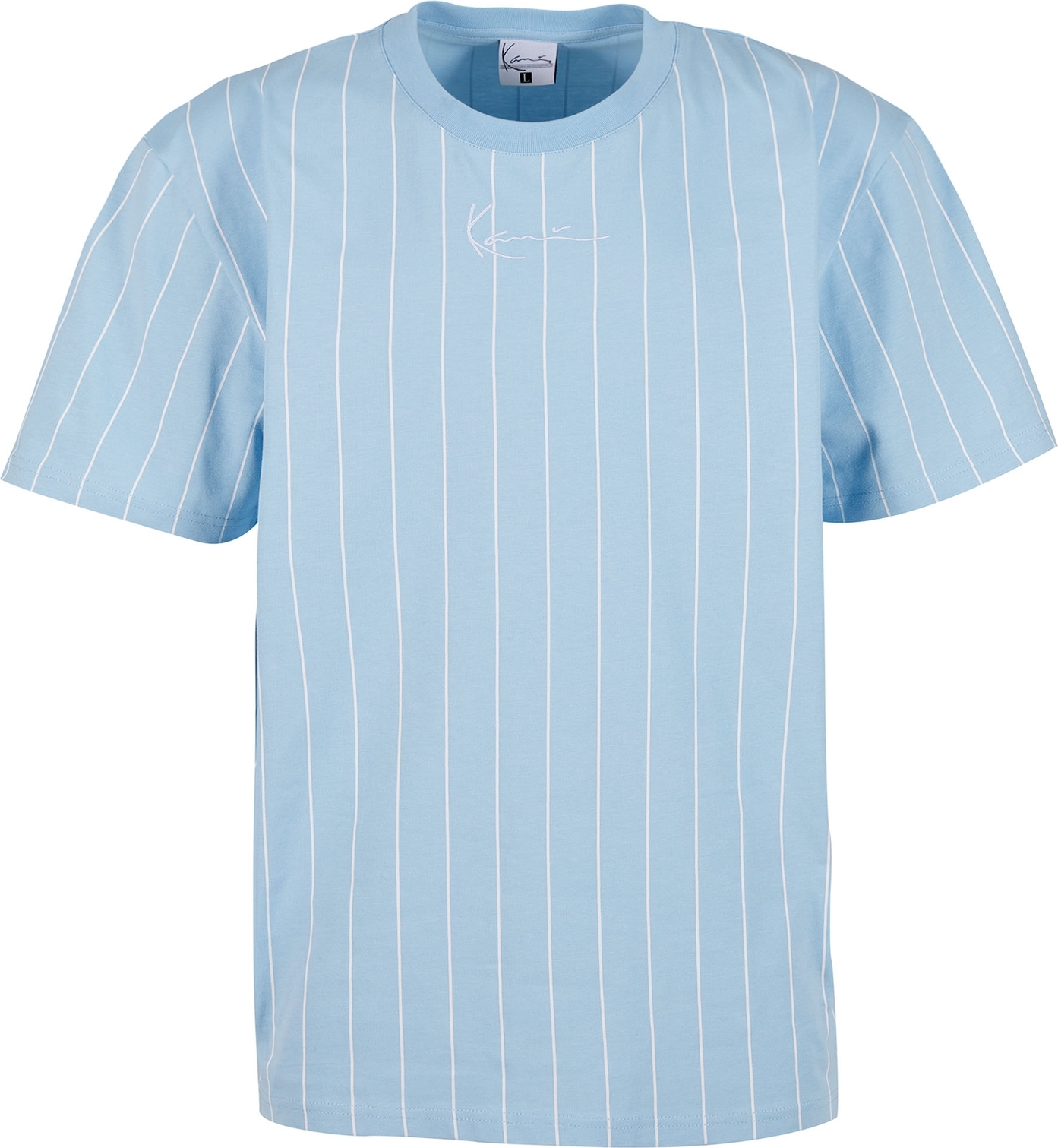 KARL KANI Herren T-Shirt Small Signature Essential PinstripeTee