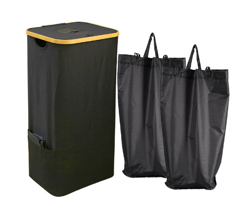 JedBesetzt 100L Pfandflaschen Aufbewahrung,Pfandflaschen Sammelbehälter,Altglas Aufbewahrung für Pfandflaschen,mit 2 Tragetaschen KAU-MMHYNB-241107015