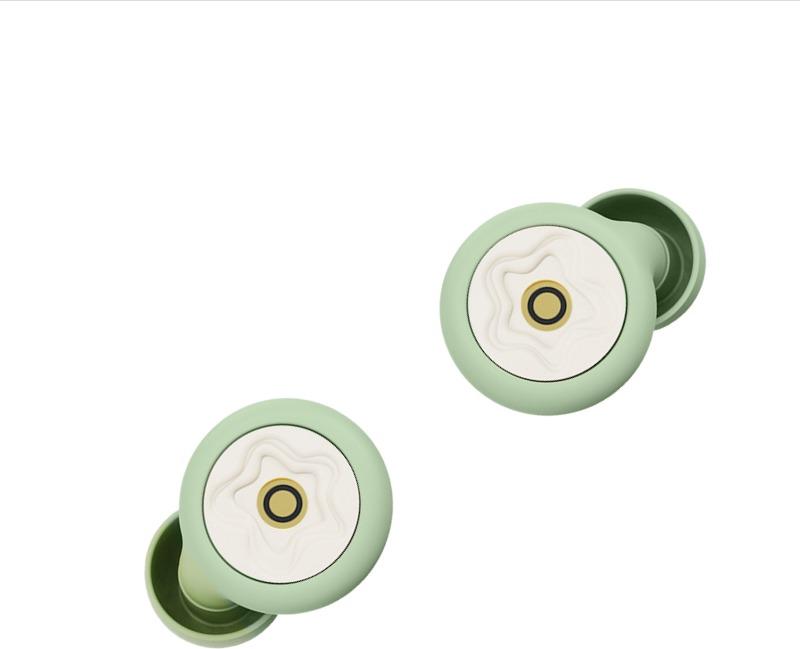 INF Super Schallisolierende Silikon Ohrstöpsel zur Geräuschunterdrückung - 1 Paar Grün 392327