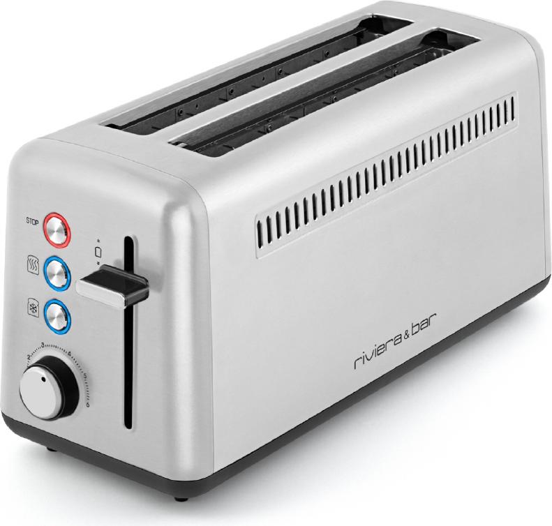 Toaster 2 schlitze 1500w edelstahl - Riviera & Bar qgp480