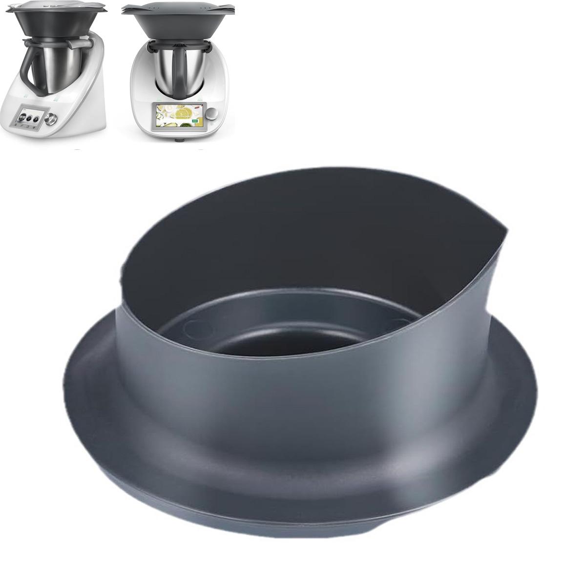 Novzep Messbecher für Thermomix TM5 TM6, 100ml Thermomix Zubehör, TM5 TM6 Messbecher Deckel mit 100ml und 50ml Skala für Thermomix Messbecher KAUF-ALRI-KF2410-018