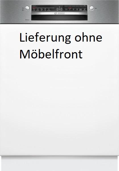 Bosch Series 2 SMI2HTS06E, Semi-integrovaná umývačka riadu, Brúsená oceľ, Výška 81,5 cm, Šírka 60 cm