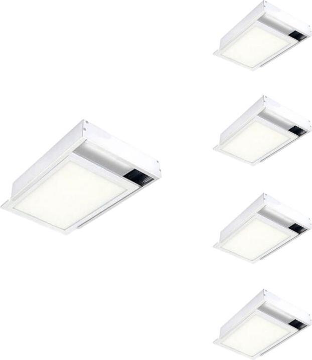 Silamp Weißes Vorsprung-Kit für 60x30 Slim LED Panel (Packung mit 5 ) LKIT-MURO-3-BLANC