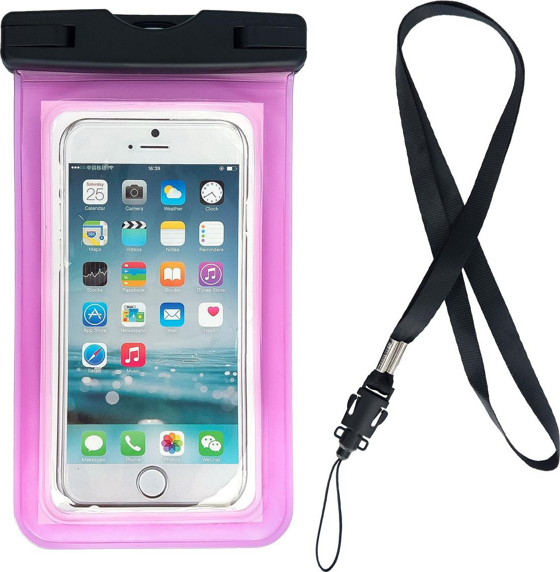 Hurtel Wasserdichte Handytasche für Pool Pink 90880-uniw