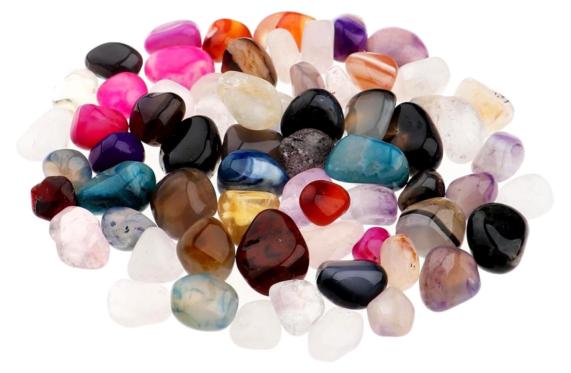 Markenlos 100g Trommelsteine Multi Mix 5-10 mm Heilsteine Edelsteine Schmucksteine Dekoration