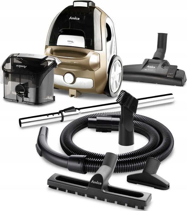 Amica Bagio Eco Beutelloser Staubsauger Vm3045 900W Filter Epa12 Soft Wheels
