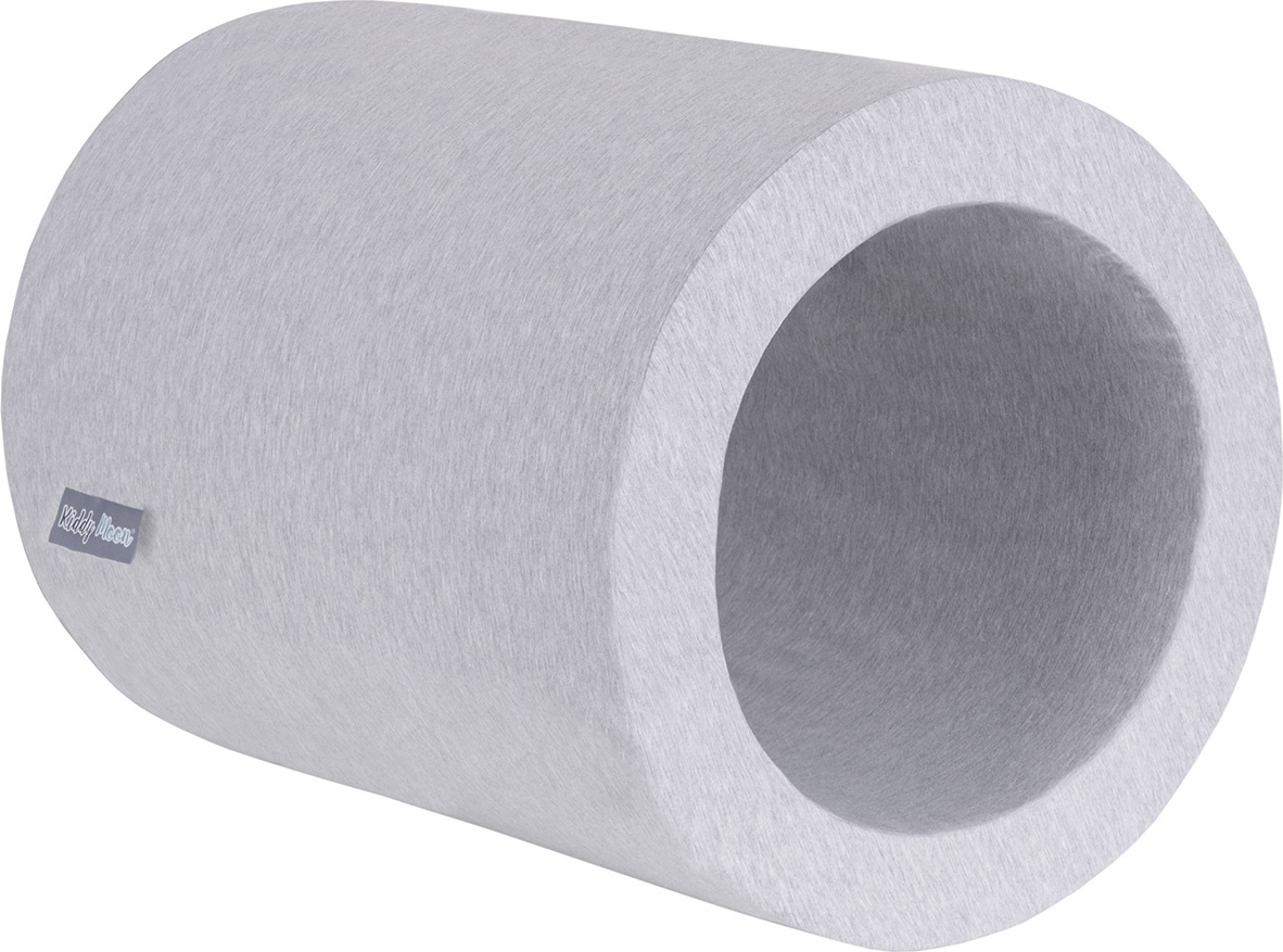 KiddyMoon Spielplatz Aus Schaumstoff Element Fass Für Hindernisläufen Und Bällebad Für Babys Und Kinder, Hellgrau