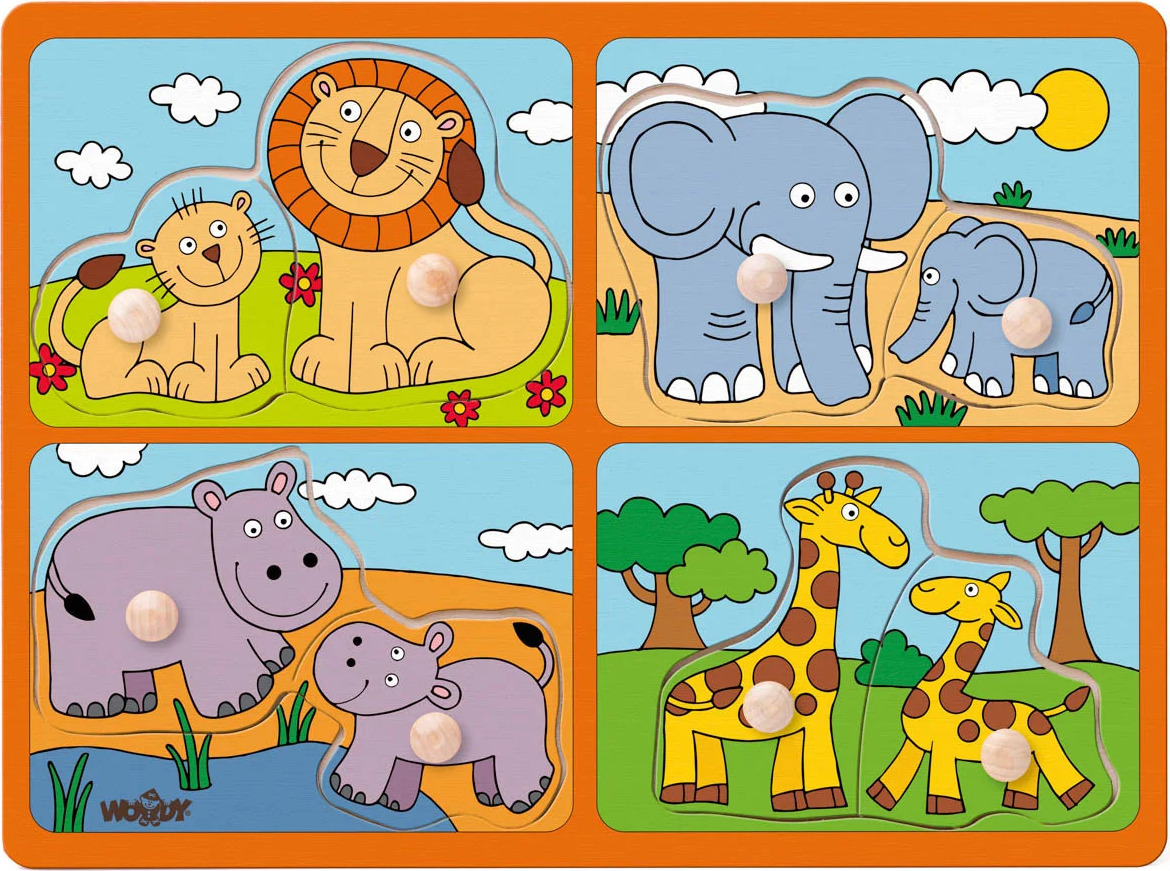 Woody Puzzle für kleine Kinder mit Griffen - für kleine Kinder mit Griffen 91914