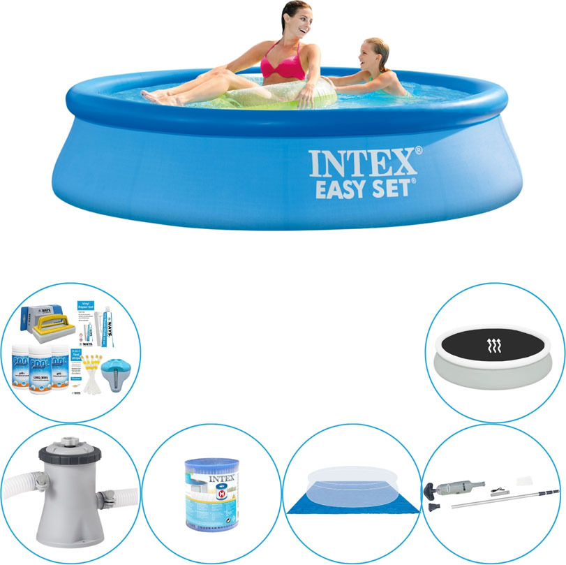 Intex Easy Set Round 244x61 cm - Kombinovaný balík pre bazény