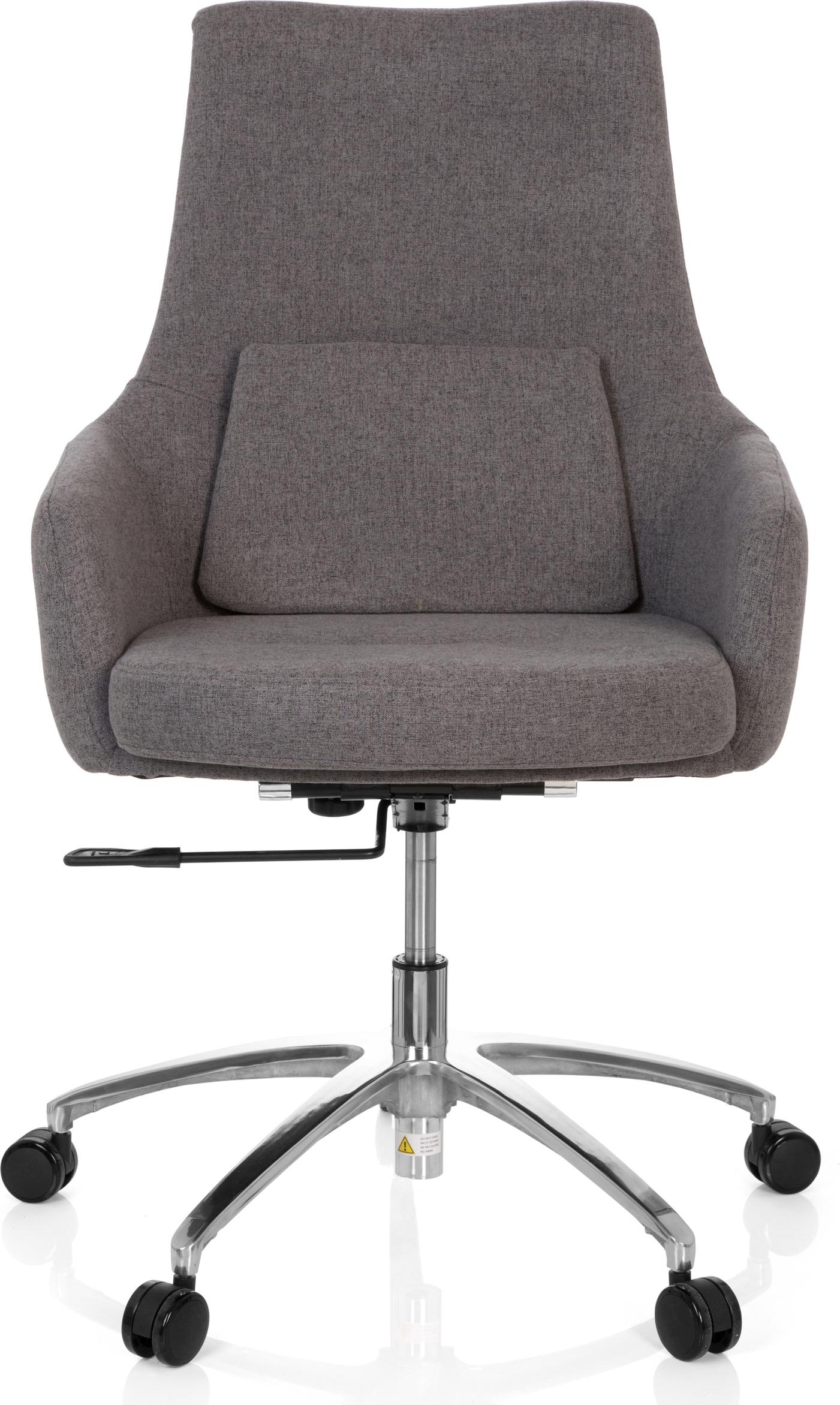 hjh OFFICE Home Office Kancelárska stolička SHAKE 100 Kancelárska stolička s podrúčkami Látková otočná stolička