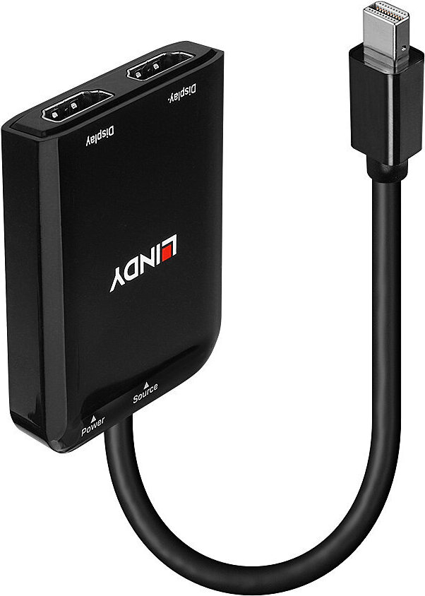 Rozbočovač LINDY Mini DisplayPort na 2 porty HDMI MST