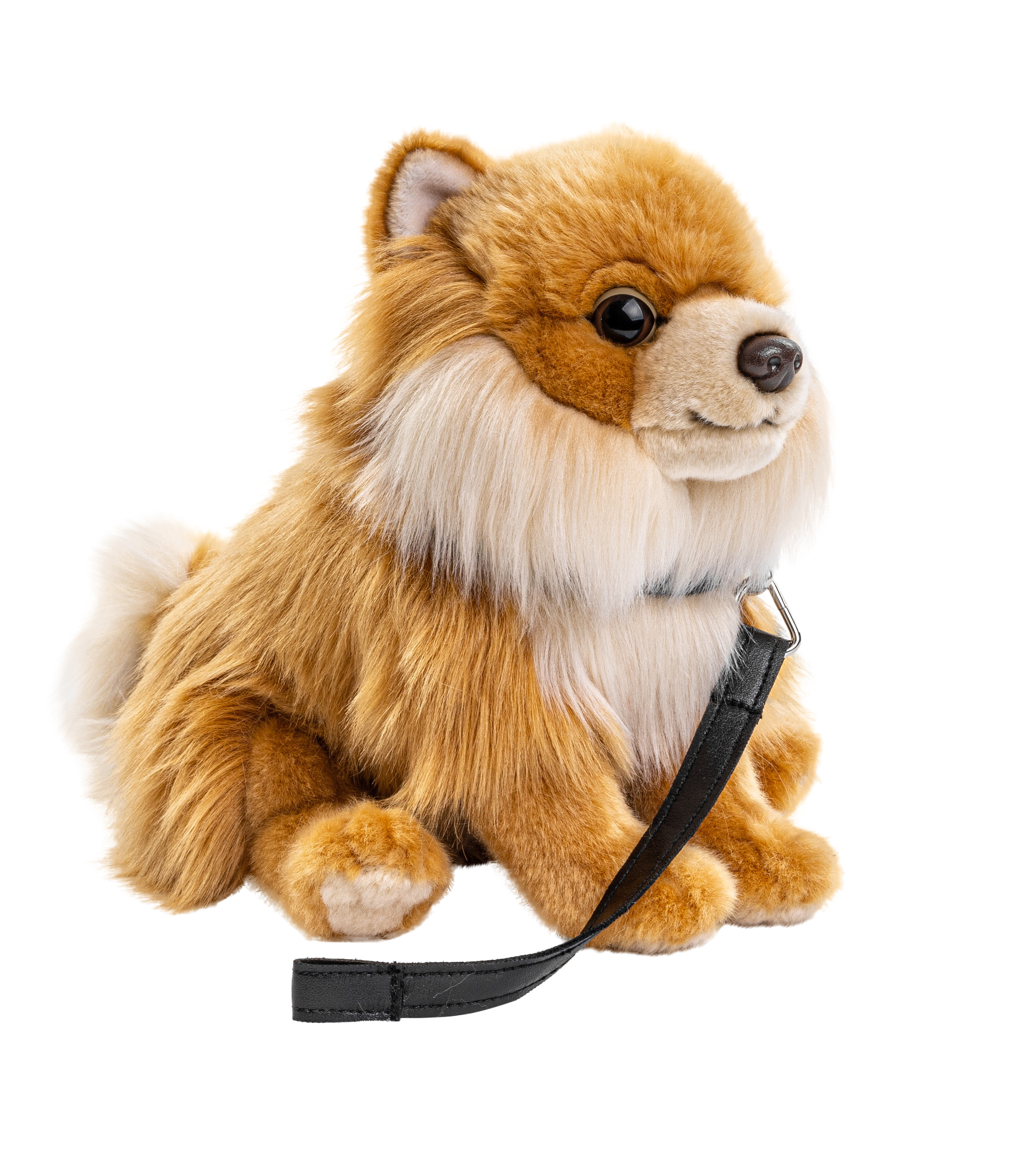 Neuware Uni-Toys Hund Chow Chow oder Samojede ca 25cm groß mit Leine 