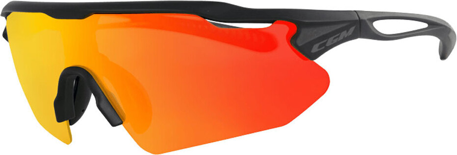 Fahrrad- und Skibrillen CGM 770A FLY Iridium Plus Schwarz Rote Linse zugelassen 770A-AA1-03