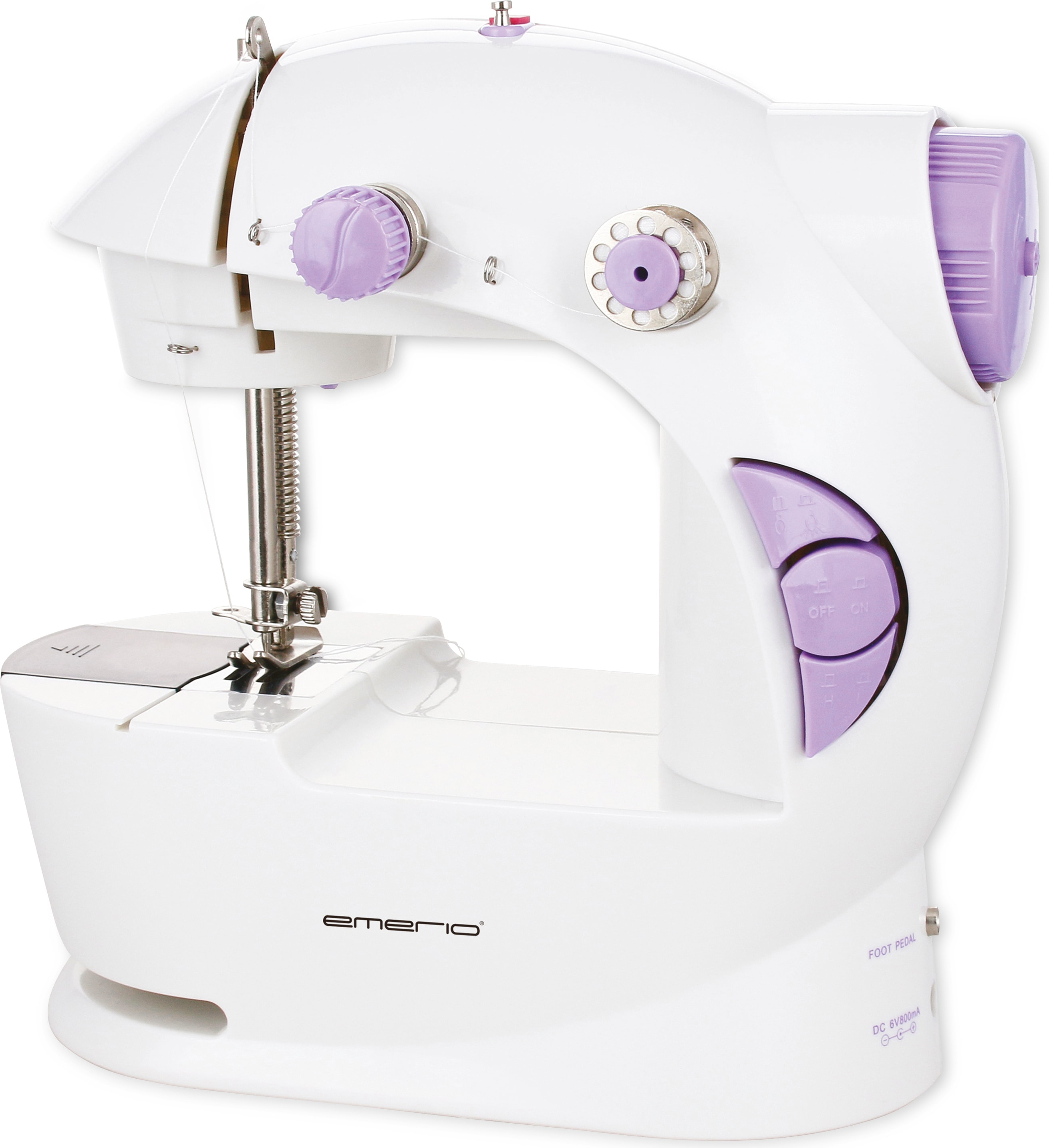 Emerio Nähmaschine Eintrag SEW-122275 Reisenähmaschine E25 Eme SEW-122275 Mini-Nähmaschine