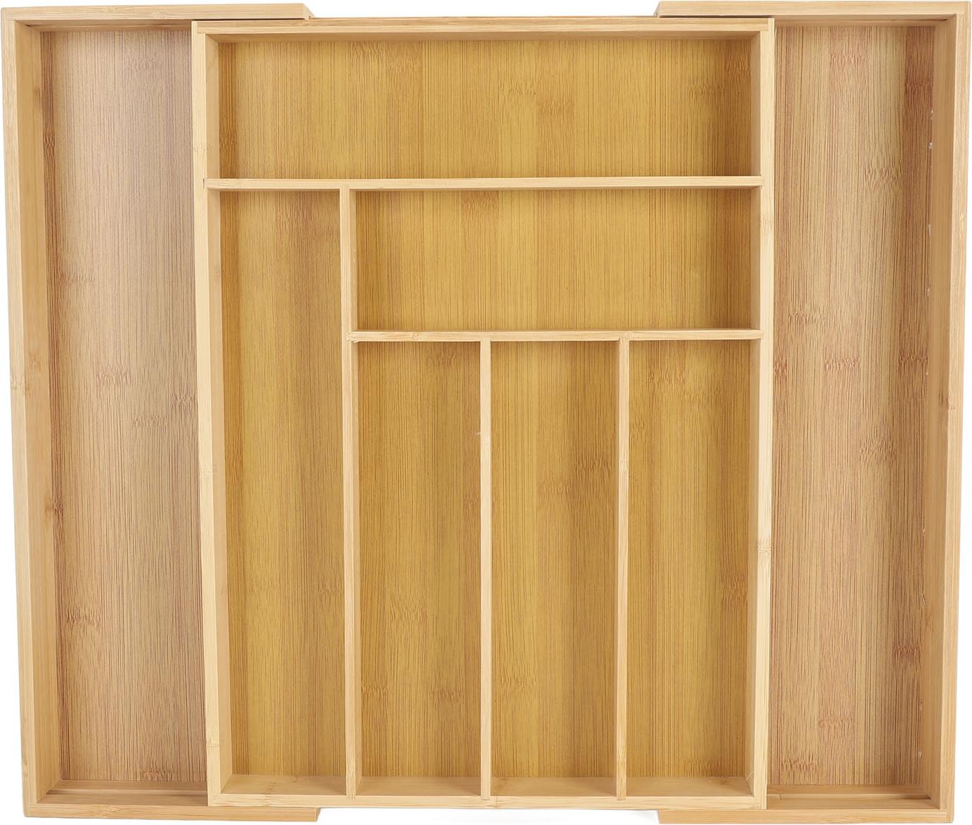 Cocosity Küche Siln Veranstalter erweiterbar für Schubladen Utensilien Lagerung Besteck Tablett Bambusoideae 8 Slots