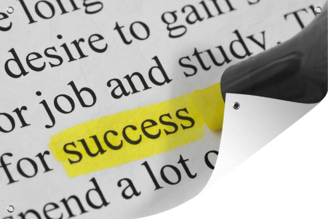 MuchoWow® 90x60 cm Outdoor-Poster Gartendeko Sichtschutz Garten Poster für den Garten Hervorgehobenes Wort in einem Text 133|1349170