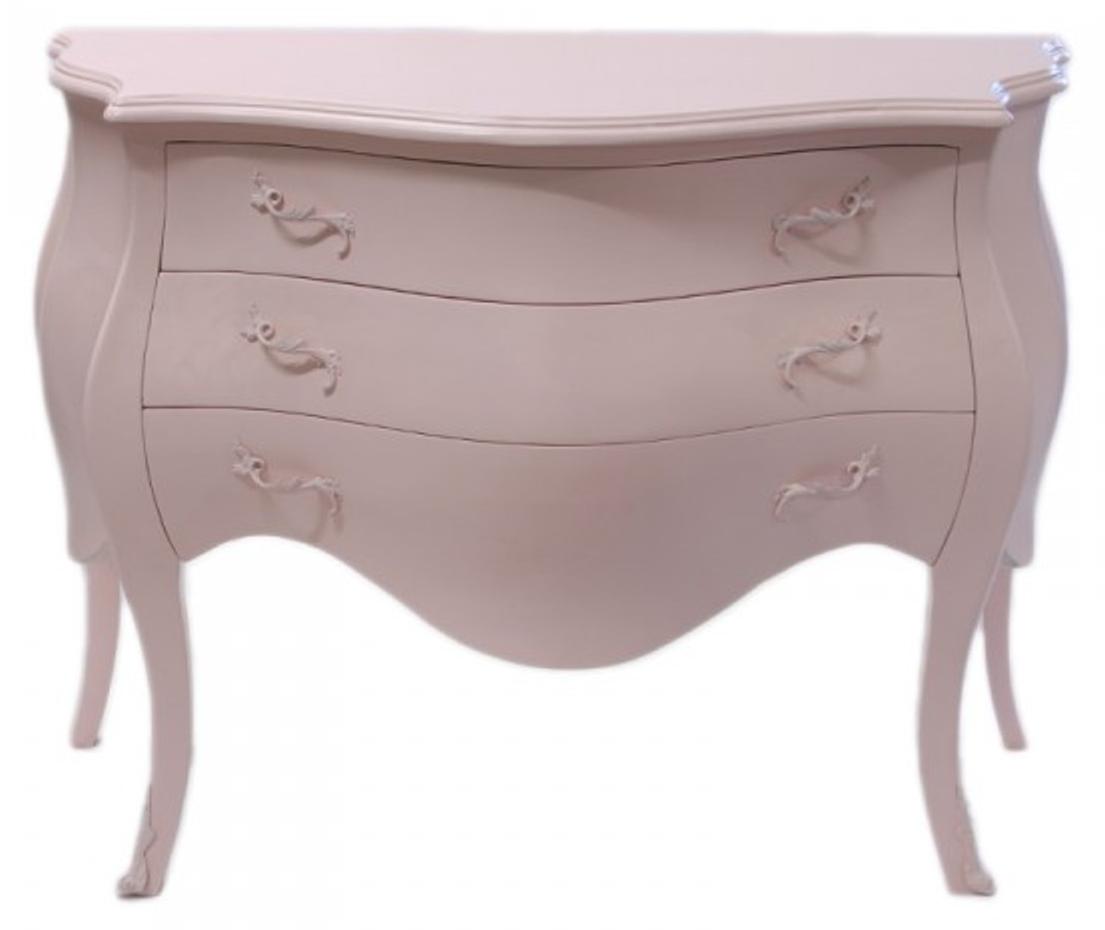 Casa Padrino Barock Kommode in Rosa - Massive Holzkommode im Antik Stil - 120 x 55 x 85 cm