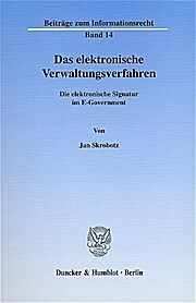 Sonstige Verlage Skrobotz, J: Elektr. Verwaltungsverfahren