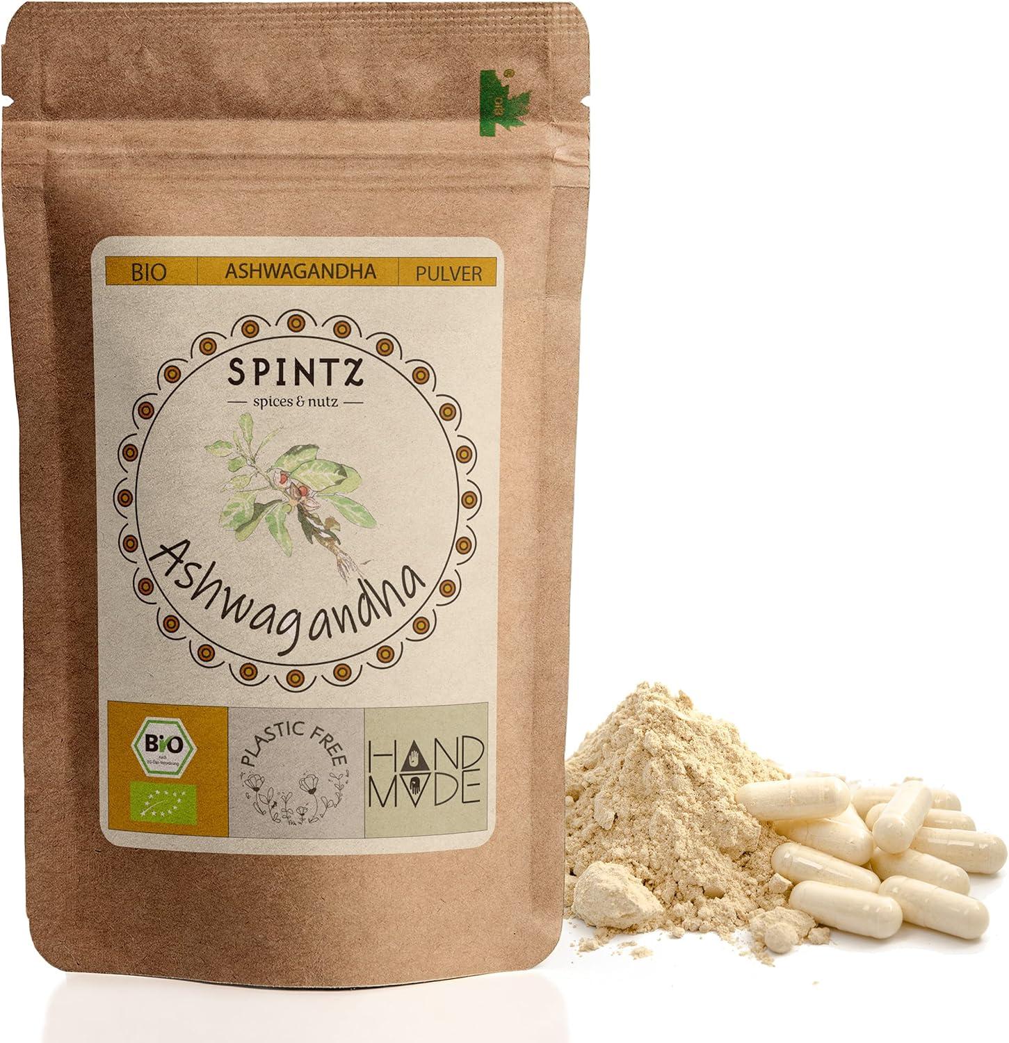 Spintz Ashwagandha Kapseln 90 Stk SPINTZ-Bio-Ashwagandha-Kapseln-90Stk