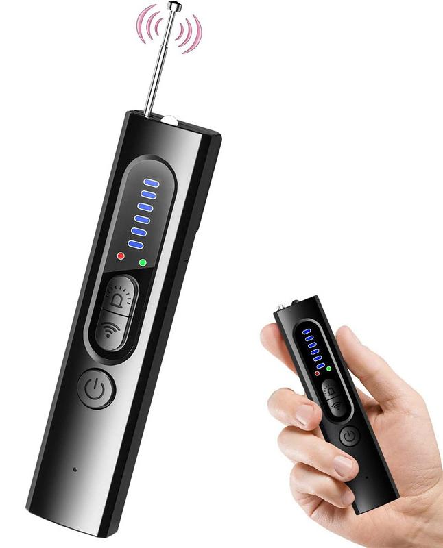 Dopwii Anti-Spionage Detektor, 5 Modi Anti-Spionage Detektor, 1MHz-7.5GHz, IR Kamera-Finder, GPS Tracker, 25h Akku, 30g – für Hotel, Bad & Reise KAUF-WOHN-CE3188-020