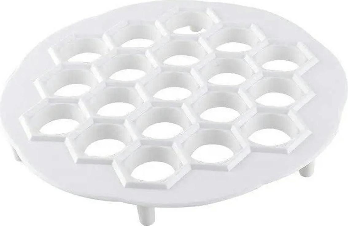 Aptel Knödelform für 19 Knödel und Pelmeni, 20 cm Durchmesser, 2,5 cm Lochdurchmesser aus PP-Kunststoff