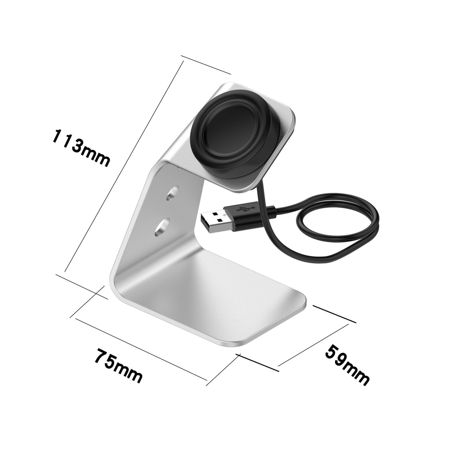 Pre Samsung Galaxy Watch FE / 4 / 4 Classic Bezdrôtová nabíjacia stanica