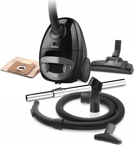 Tradičný vysávač s vreckom Amica Ora VM 1021 700W 2L Black Powerful
