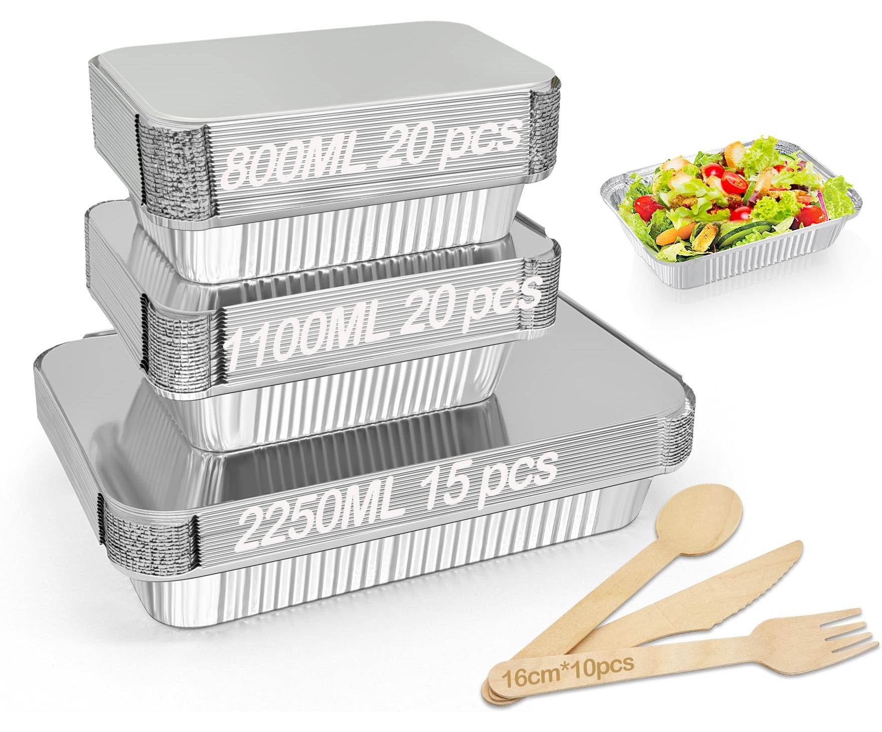 Merkloos Set aus 55 Aluminium Grillformen