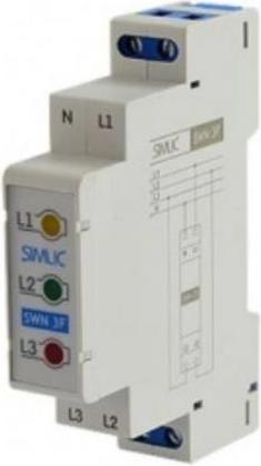 Simet LED-Spannungsanzeige 3-phasig SWN 3F TS 35 grau 85132012