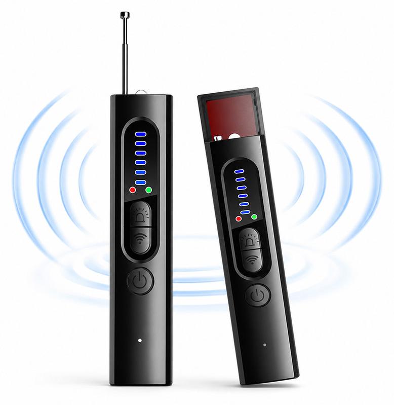 Slyrun Anti-Spionage Detektor 5 Modi – 1MHz-7.5GHz, IR Finder, GPS Tracker | 25h Akku, 30g für Hotel, Bad, Reise KAUF-VIST-CE3188-020