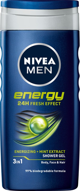 NIVEA MEN Energy 24 Hour Fresh Effect Shower Gel 250ml